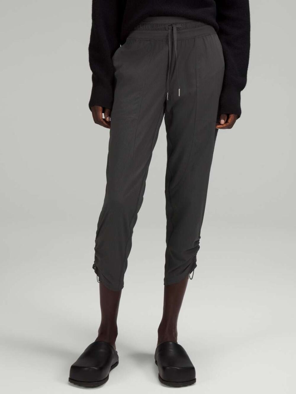 LULULEMON Dance Studio Mid-Rise Cropped Pant Graphite Grey Size 8